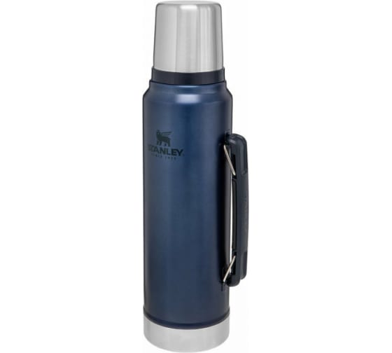 

Термос Stanley The Legendary Classic Bottle, 1л, корпус сталь/колба сталь, синий (10-08266-017), 0