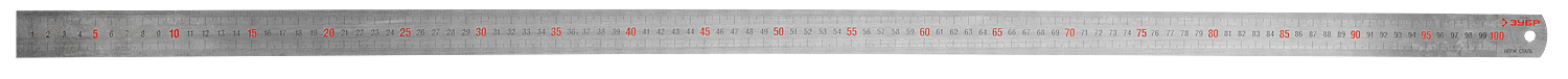 

Линейка измерительная ЗУБР ПРОФЕССИОНАЛ 34280-1.2-100, Длина 1000 мм, Толщина 1.2 мм, серый (34280-1.2-100), 34280-1.2-100