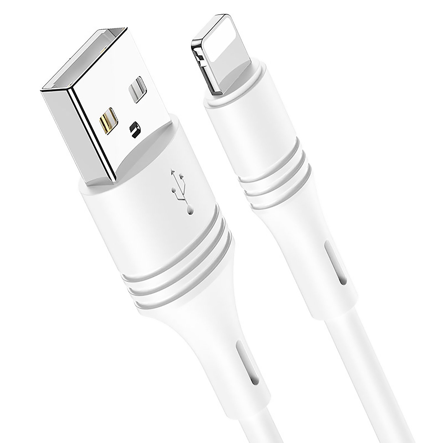 

Кабель USB-Lightning 8-pin, 1м, белый Borofone CoolJoy BX43, BX43