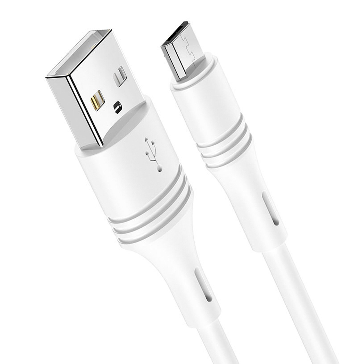 

Кабель USB-Micro USB, 2.4A, 1м, белый Borofone CoolJoy BX43, BX43