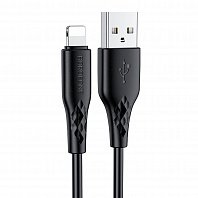 

Кабель USB-Lightning 8-pin, 2.4A, 1м, черный Borofone BX48 (6931474740946), BX48