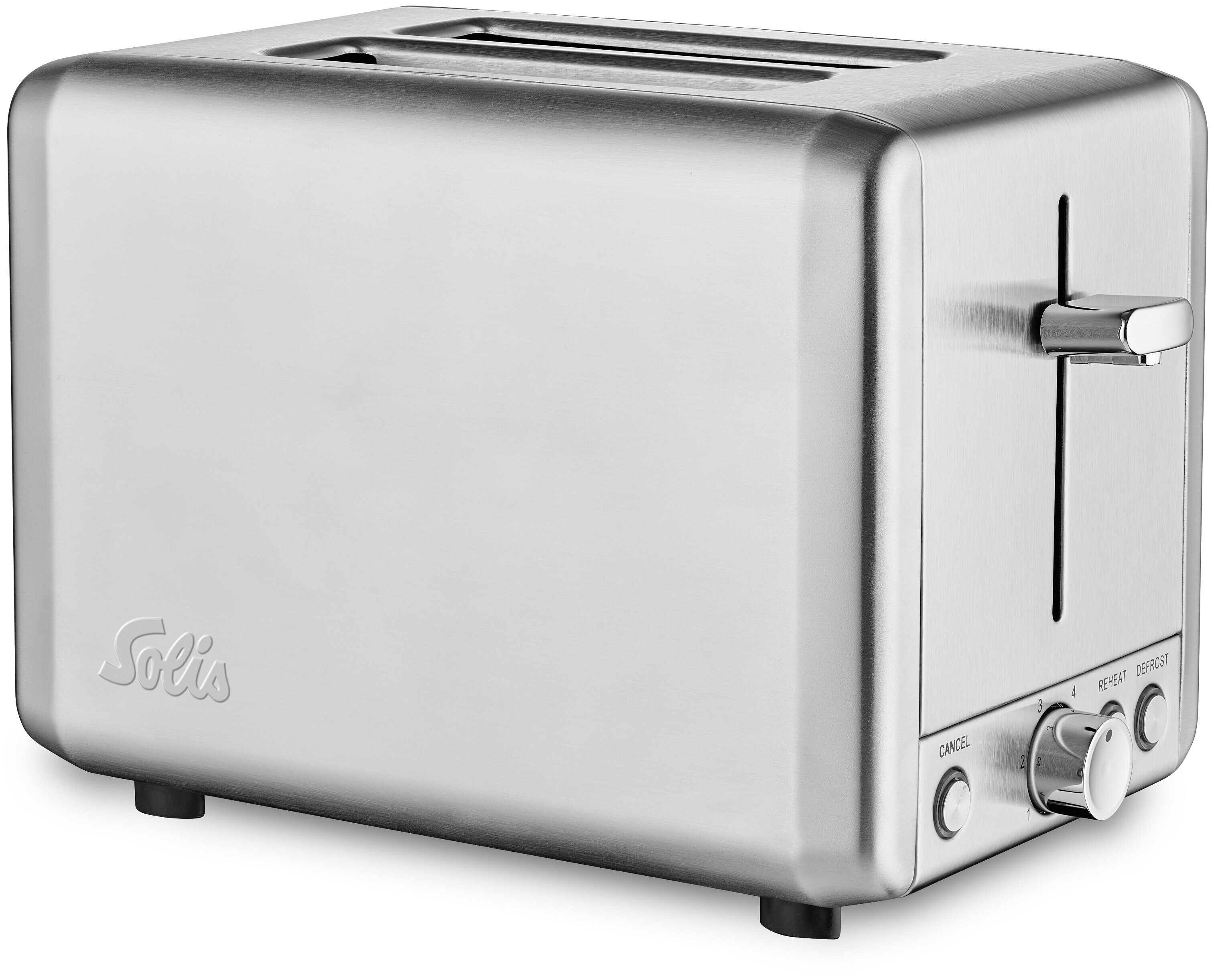 

Тостер SOLIS Toaster Steel 8002 925 Вт, подогрев, размораживание, серебристый, 8002