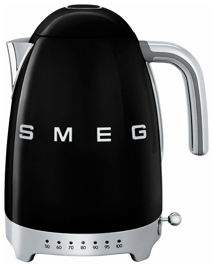 

Чайник электрический SMEG KLF04BLEU 1.7л. 2.4 кВт, металл, черный (KLF04BLEU), KLF04BLEU