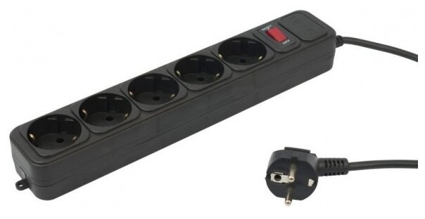 

Сетевой фильтр PC PET AP01006-1.8,, 5-розеток, 1.8 м, черный (59226), AP01006-1.8,