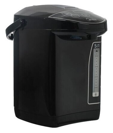

Термопот Midea MP-8105 5л. 1600Вт, металл/пластик, черный (MP-8105), MP-8105