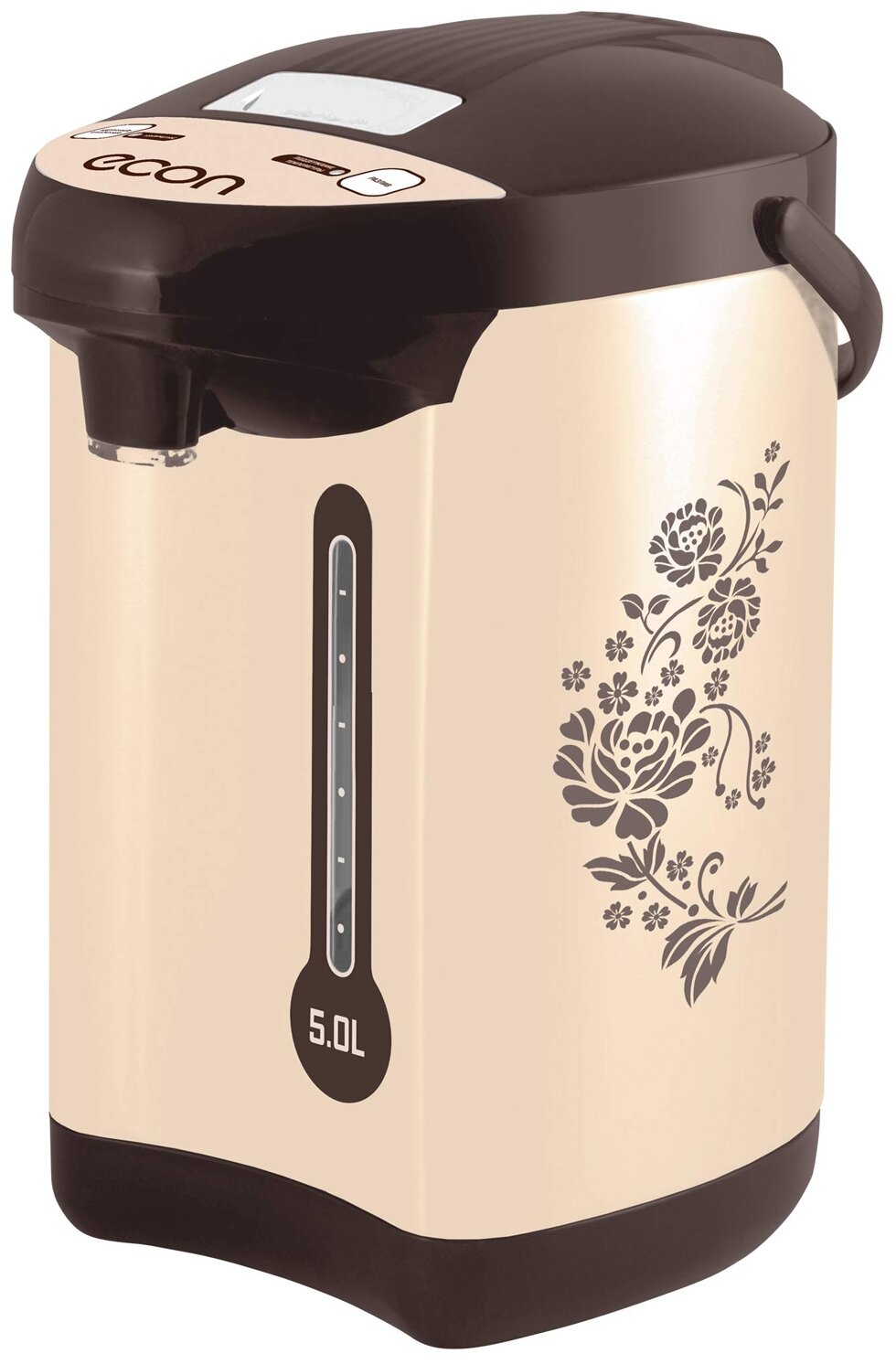 

Термопот ECON ECO-502TP 5л. 750Вт, металл, кофе с молоком (ECO-502TP), ECO-502TP
