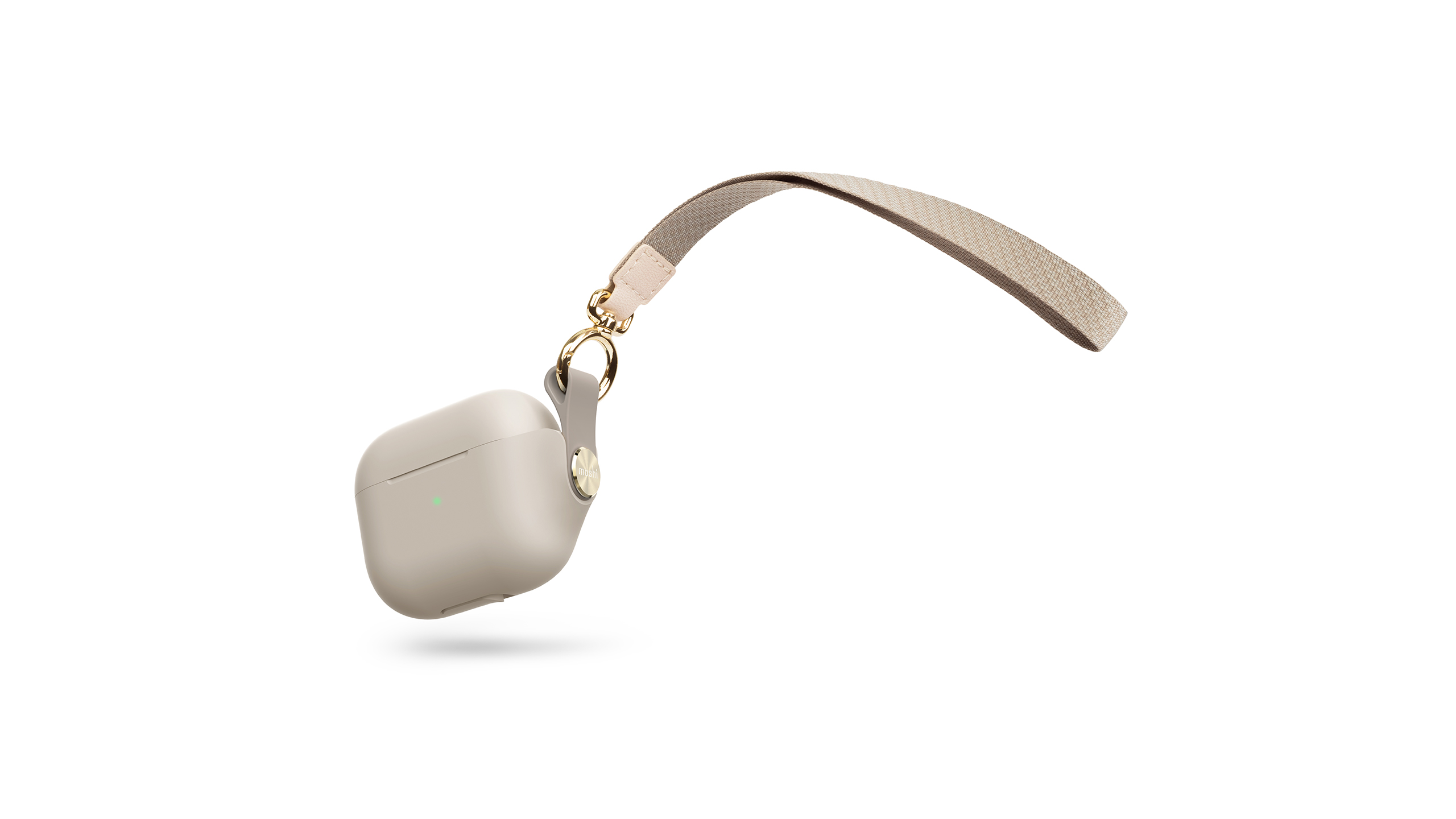 

Чехол Moshi Pebbo для Apple AirPods 3, бежевая саванна (99MO123163), -