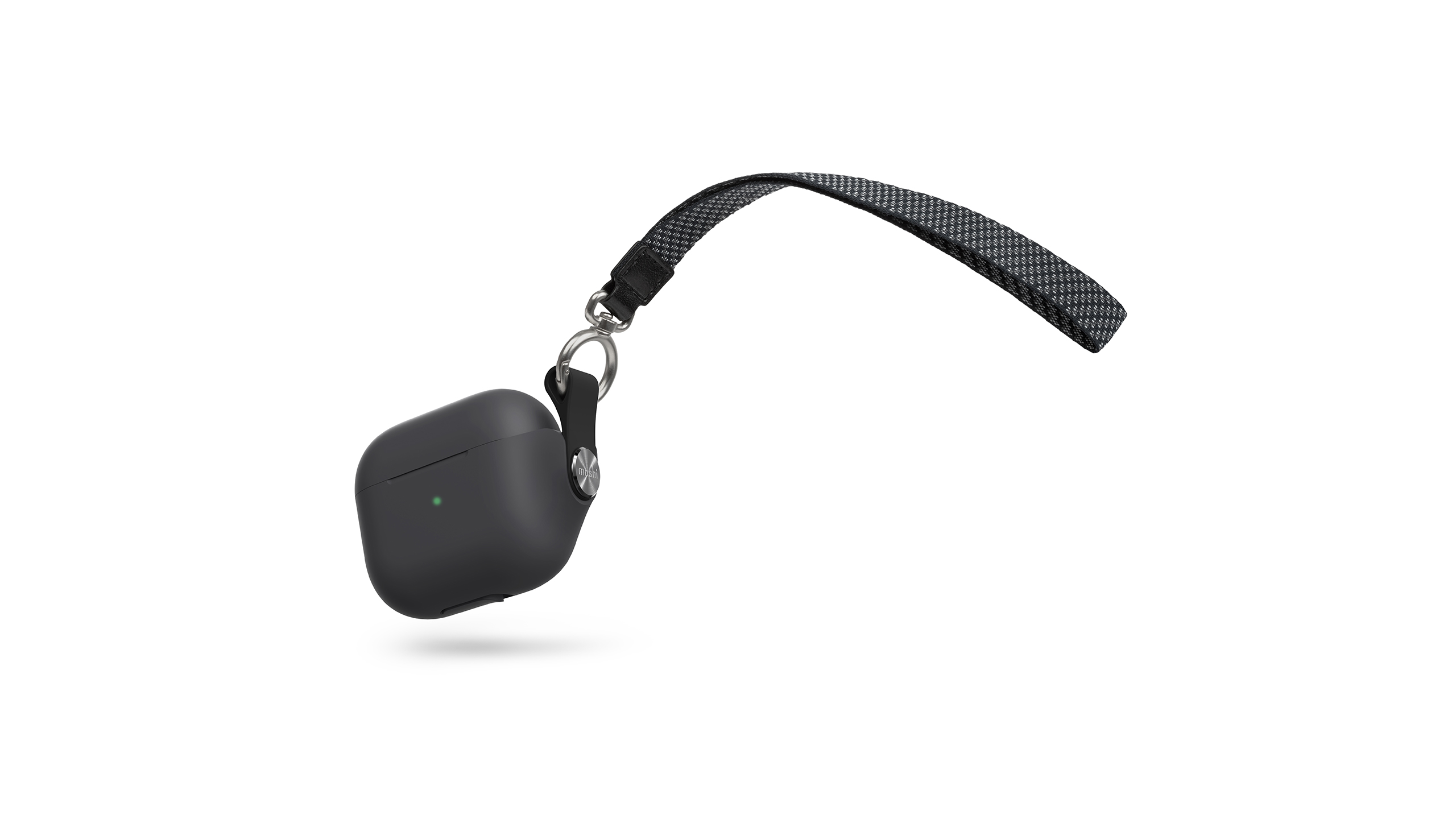 

Чехол Moshi Pebbo для Apple AirPods 3, черный (99MO123033), -