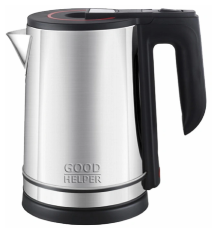

Чайник GOODHELPER GH KS-18В07 1.8л. 1800Вт, металл/пластик, серебристо/черный (KS-18В07), GH KS-18В07