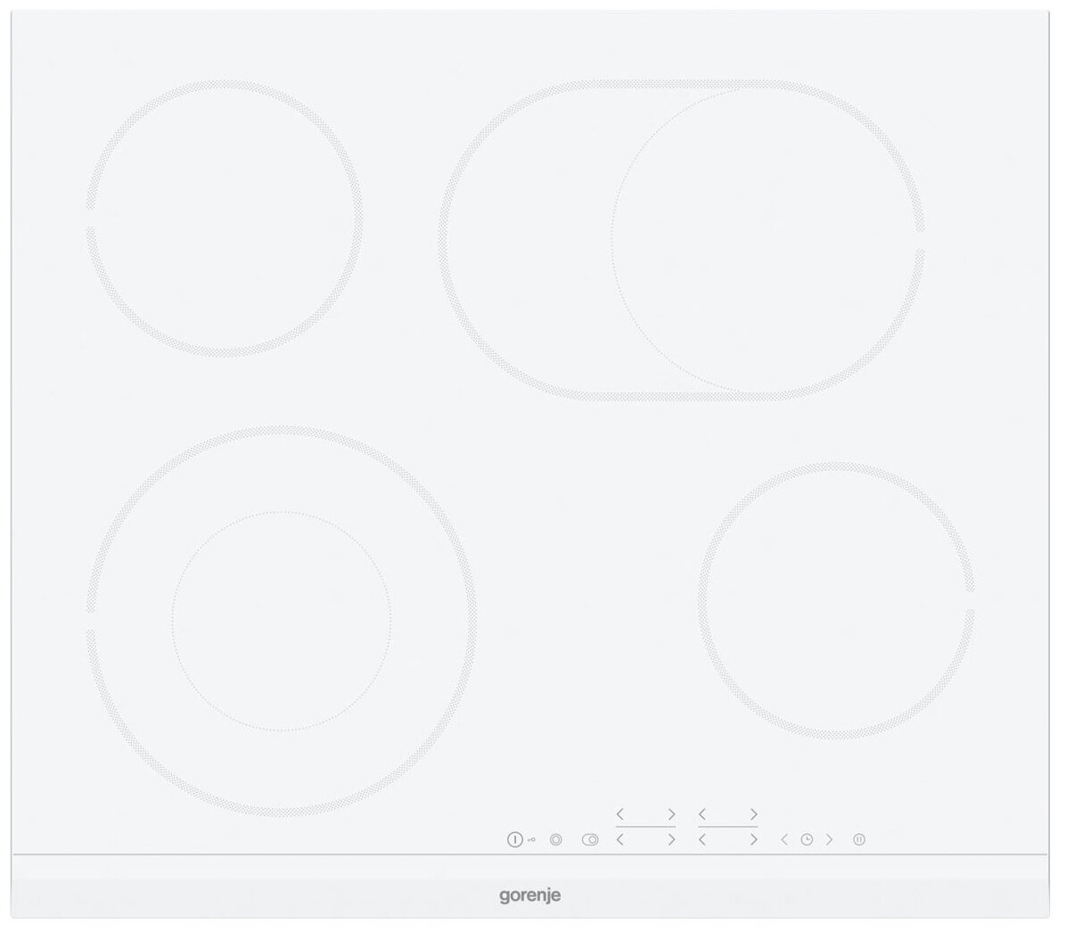 

Электрическая варочная панель GORENJE ECT643WCSC, 4 конфорки, белый (ECT643WCSC), ECT643WCSC