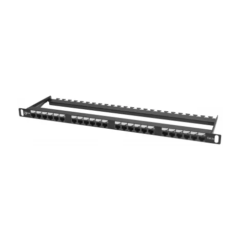 Патч-панель в шкаф 19" 0.5U, порты: 24xRJ-45 кат. 6, SNR