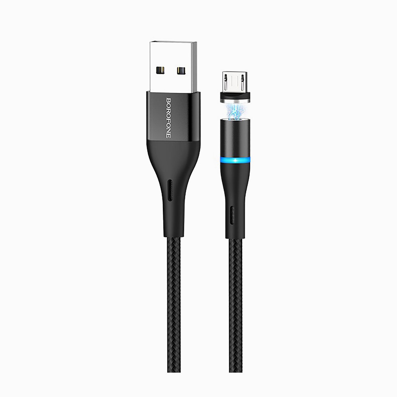 

Кабель Micro USB-USB, 2.4A, 1.2м, черный Borofone Skill BU16 (122810), BU16