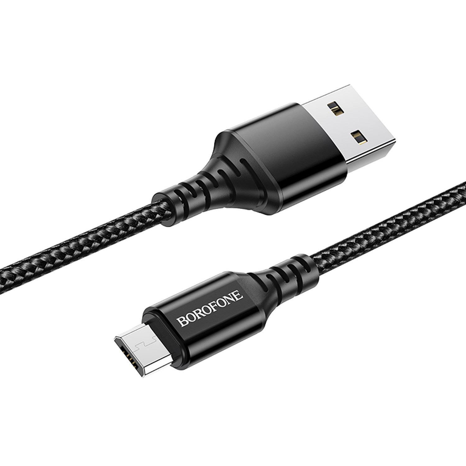 Кабель Micro USB-USB, 1 м, черный Borofone Ultra bright BX54