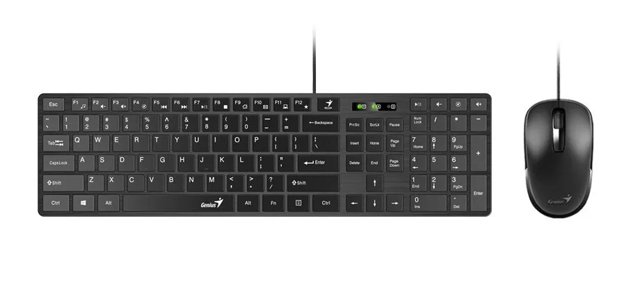 Клавиатура + мышь Genius SlimStar C126, USB, черный