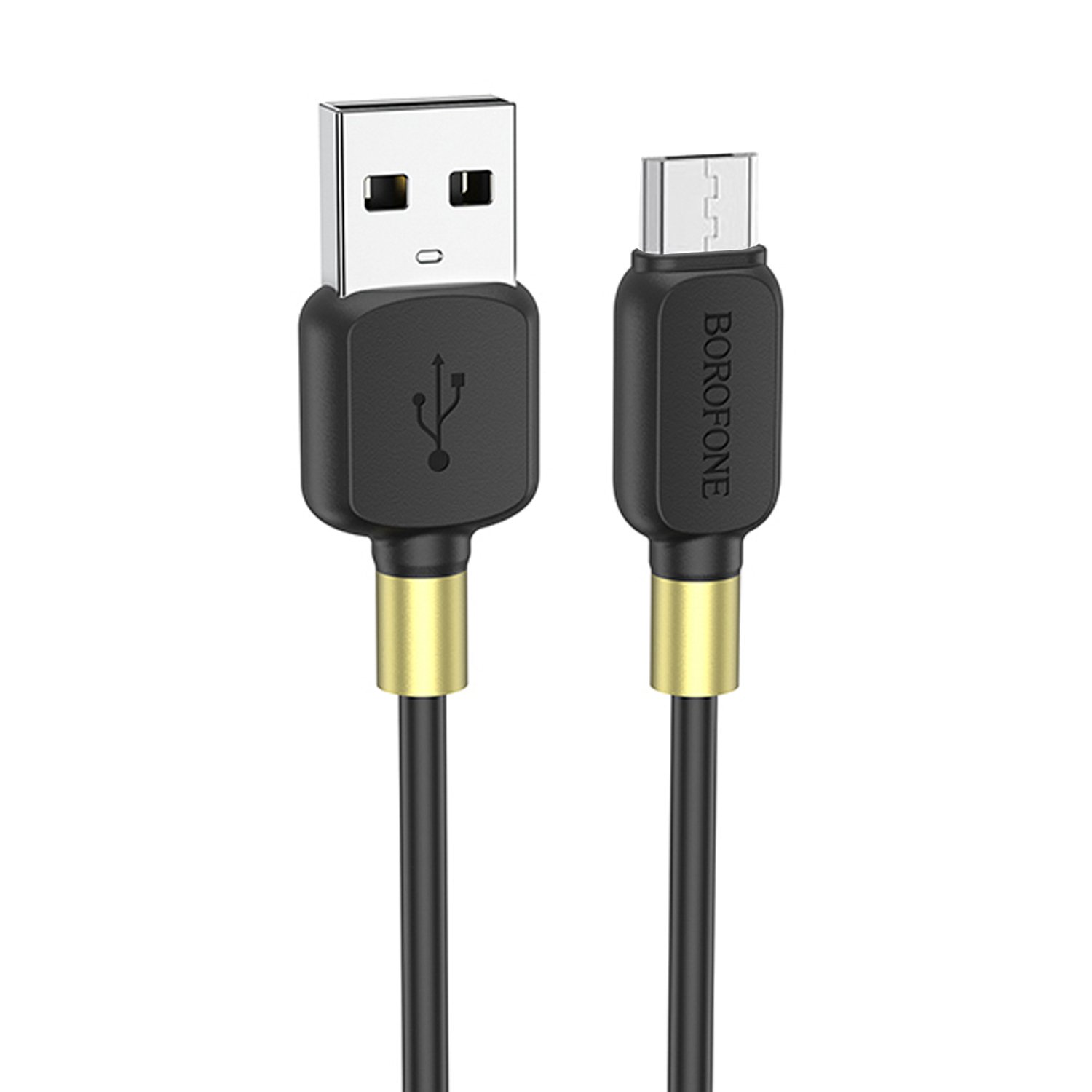 

Кабель Micro USB-USB, 2.4A, 1м, черный Borofone Defender BX59 (133838), BX59