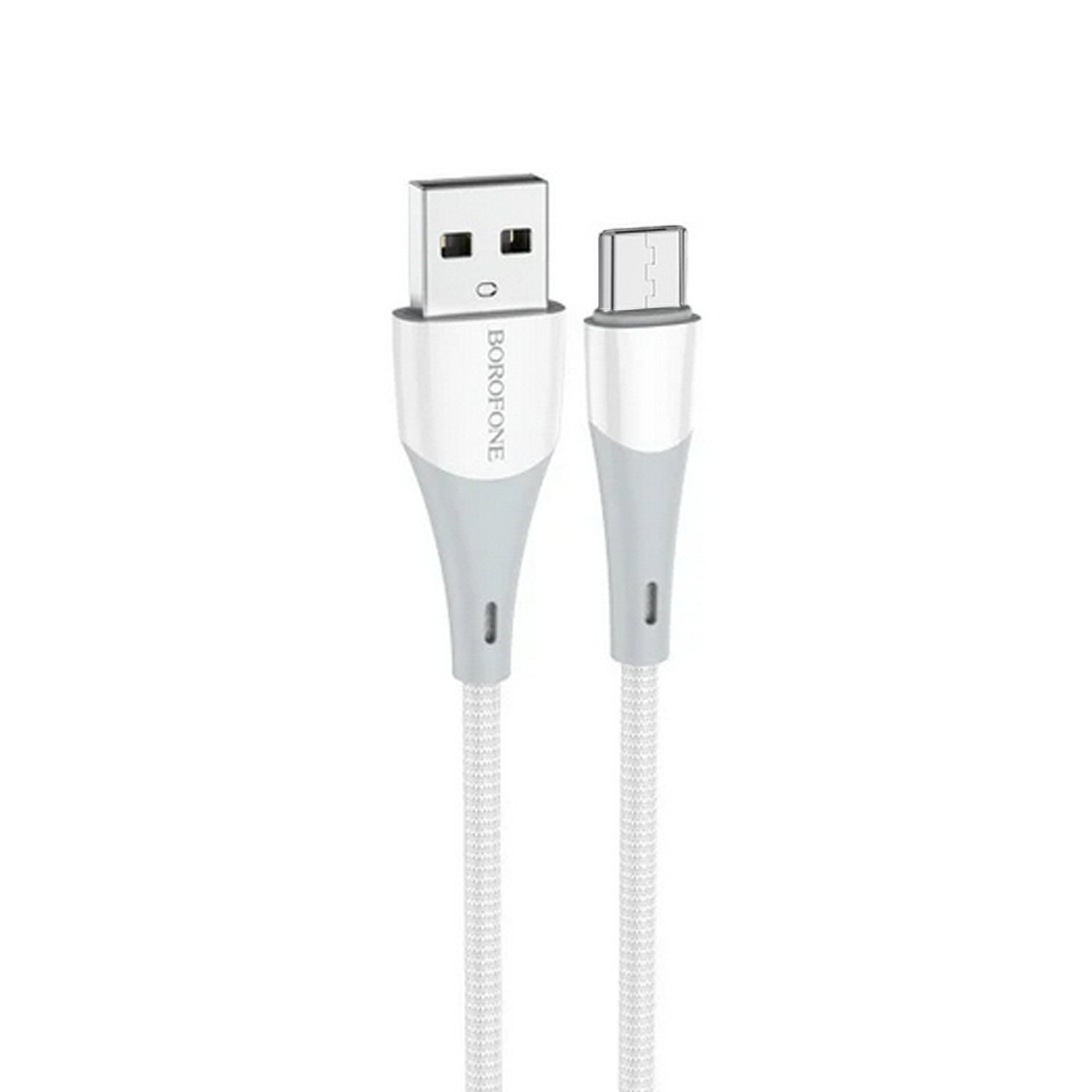 

Кабель Micro USB-USB 2.0(Am), 2.4A, 1м, белый Borofone Superior BX60 (133844), BX60