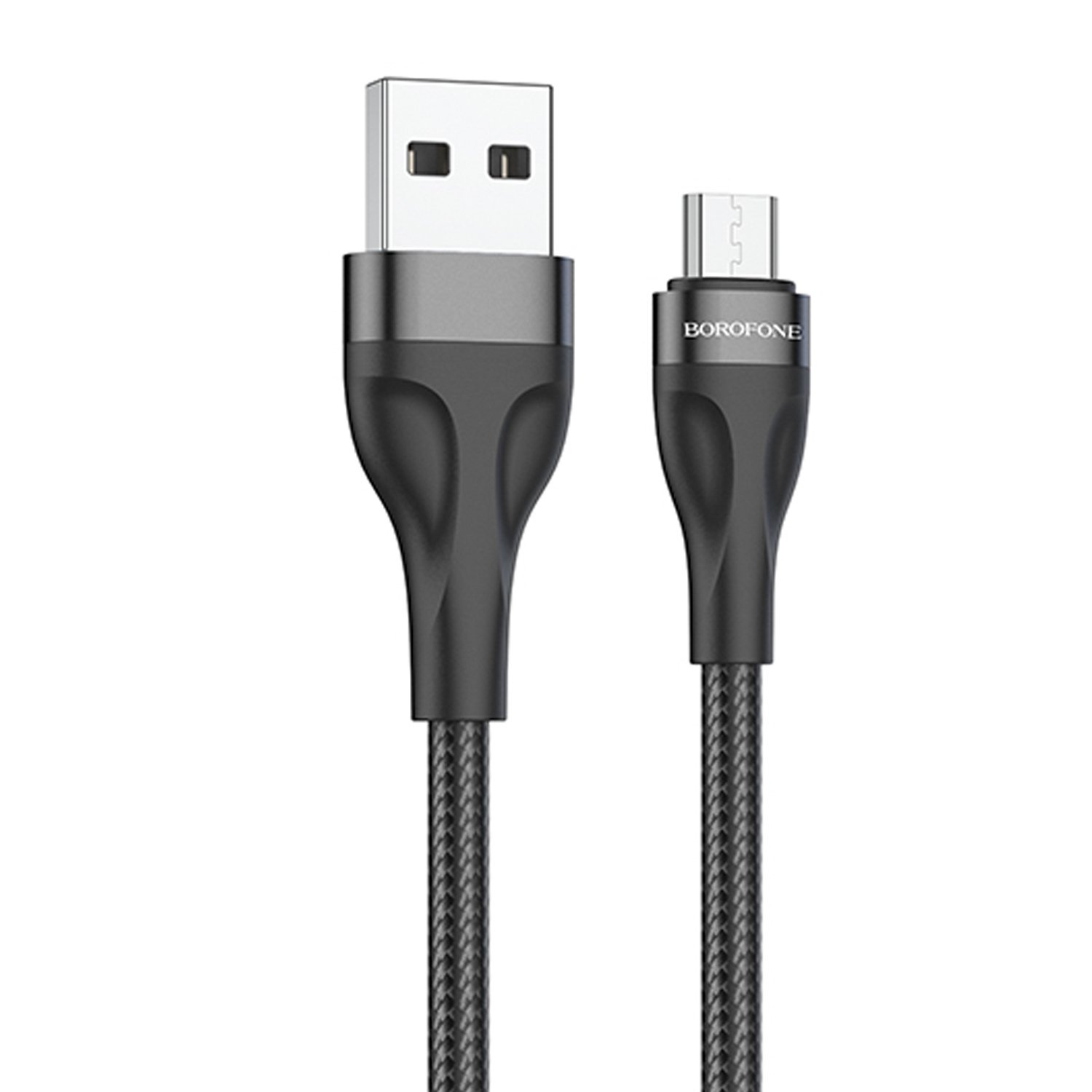 

Кабель Micro USB-USB, 2.4A, 1м, черный Borofone Source BX61 (133849), BX61