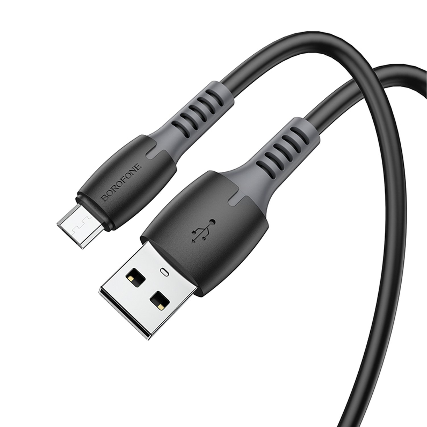 

Кабель USB 2.0(Am)-Micro USB 2.0(Bm), 2.4A, 1м, черный Borofone Bonus BX62 (133854), BX62