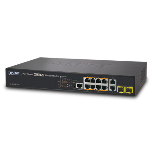 

Коммутатор Planet GS-4210-8P2T2S, управляемый, кол-во портов: 10x1 Гбит/с, кол-во SFP/uplink: SFP 2x1 Гбит/с, установка в стойку, PoE: 8x30Вт (макс. 240Вт) (GS-4210-8P2T2S), GS-4210-8P2T2S