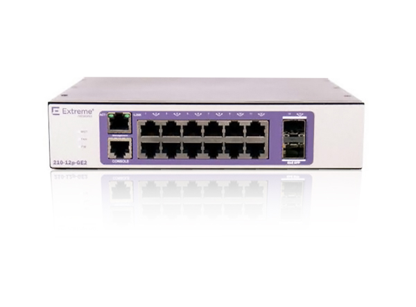 

Коммутатор Extreme 210-12p-GE2, кол-во портов: 12x1 Гбит/с SFP 2x1 Гбит/с, кол-во SFP/uplink: RJ-45 1x1 Гбит/с, PoE (макс. 123Вт) (210-12p-GE2), 210-12p-GE2