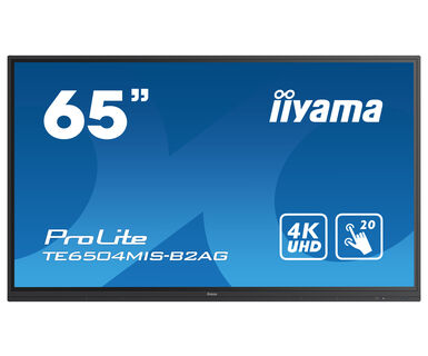 

Интерактивная панель Iiyama TE6504MIS-B2AG, 65", 3840x2160, черный (TE6504MIS-B2AG), TE6504MIS-B2AG