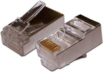 

Коннектор RJ-45 8P8C категория 6a, экранированный, вставка, 100шт., TWT (TWT-PL45/S-8P8C-6A)