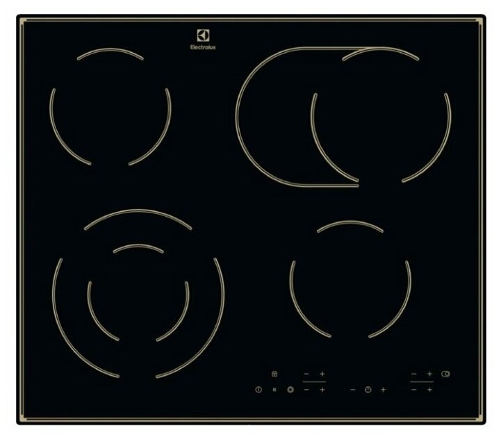 

Электрическая варочная панель ELECTROLUX ROCOCO CPE644RBC 4 конфорки, черный (CPE644RBC), Черная, CPE644RBC