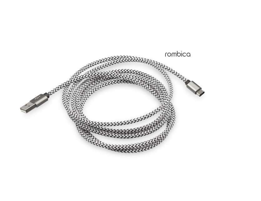 

Кабель USB 2.0 Type-C(m)-USB 2.0(Am) быстрая зарядка, 3м, черный/белый Rombica (CB-04 XXL), Белый/черный