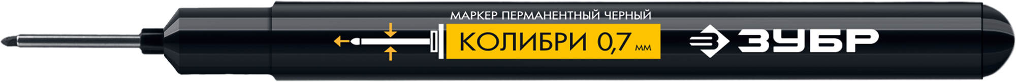 Маркер строительный Зубр КОЛИБРИ, черный