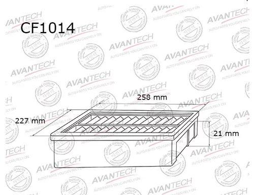 Салонный фильтр Avantech