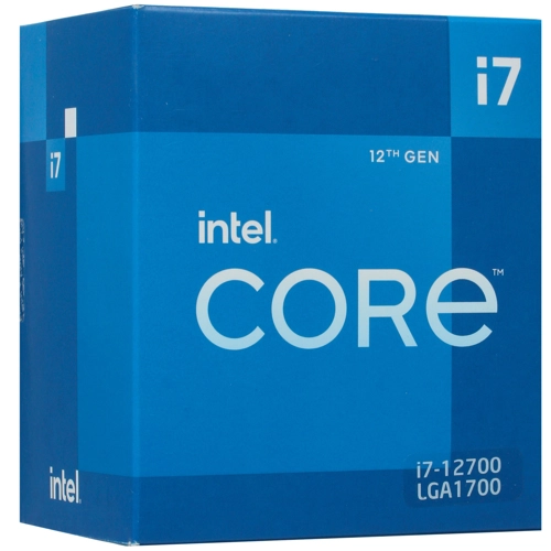 

Процессор Intel Core i7-12700 Alder Lake, 12C/20T, 2100MHz 25Mb TDP-180 Вт LGA1700 BOX (BX8071512700), 12700