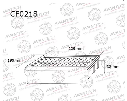 

Салонный фильтр Avantech для Nissan (CF0218)