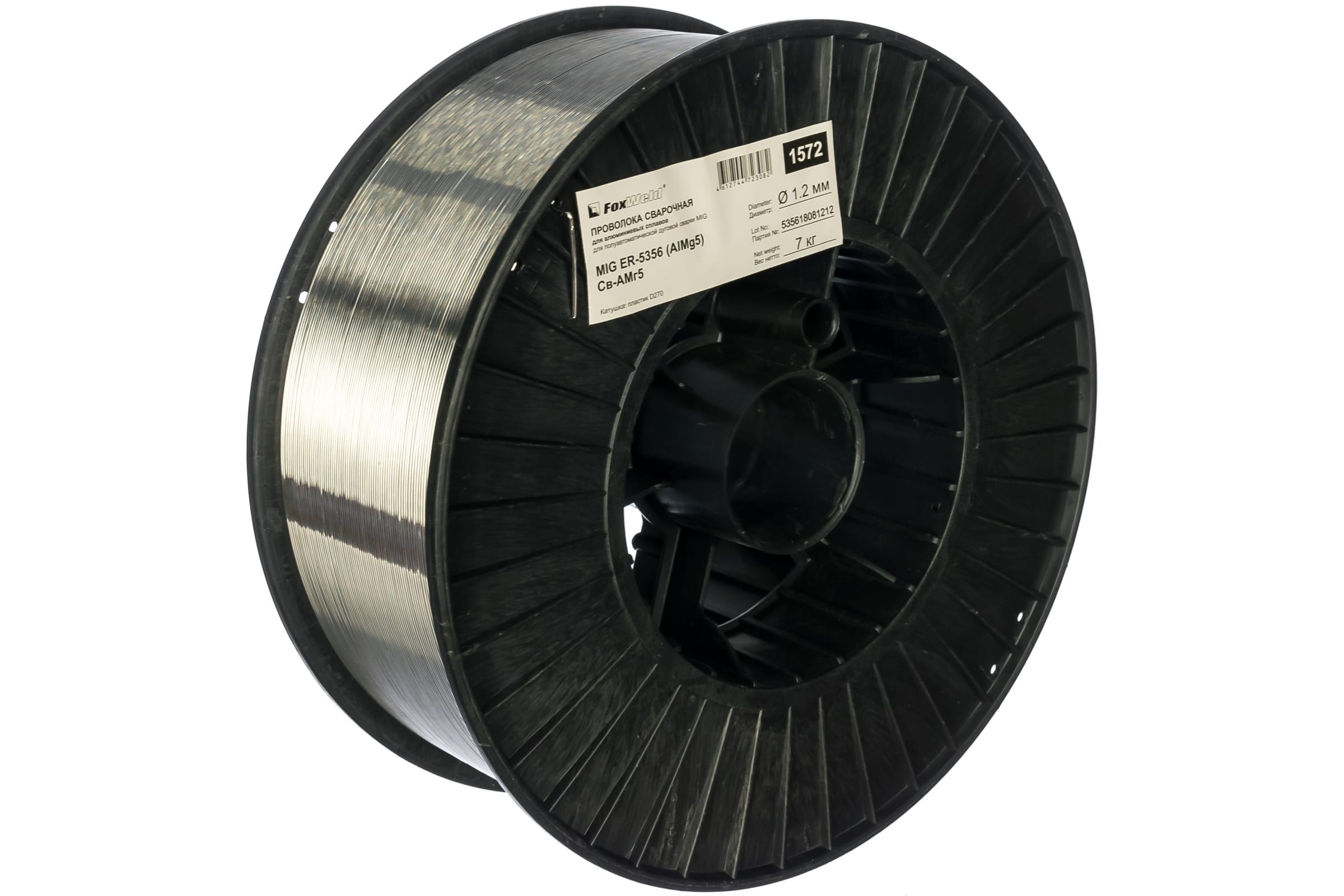 

Проволока сварочная Foxweld ER5356, 1.2мм, катушка, 7кг (1572), ER5356