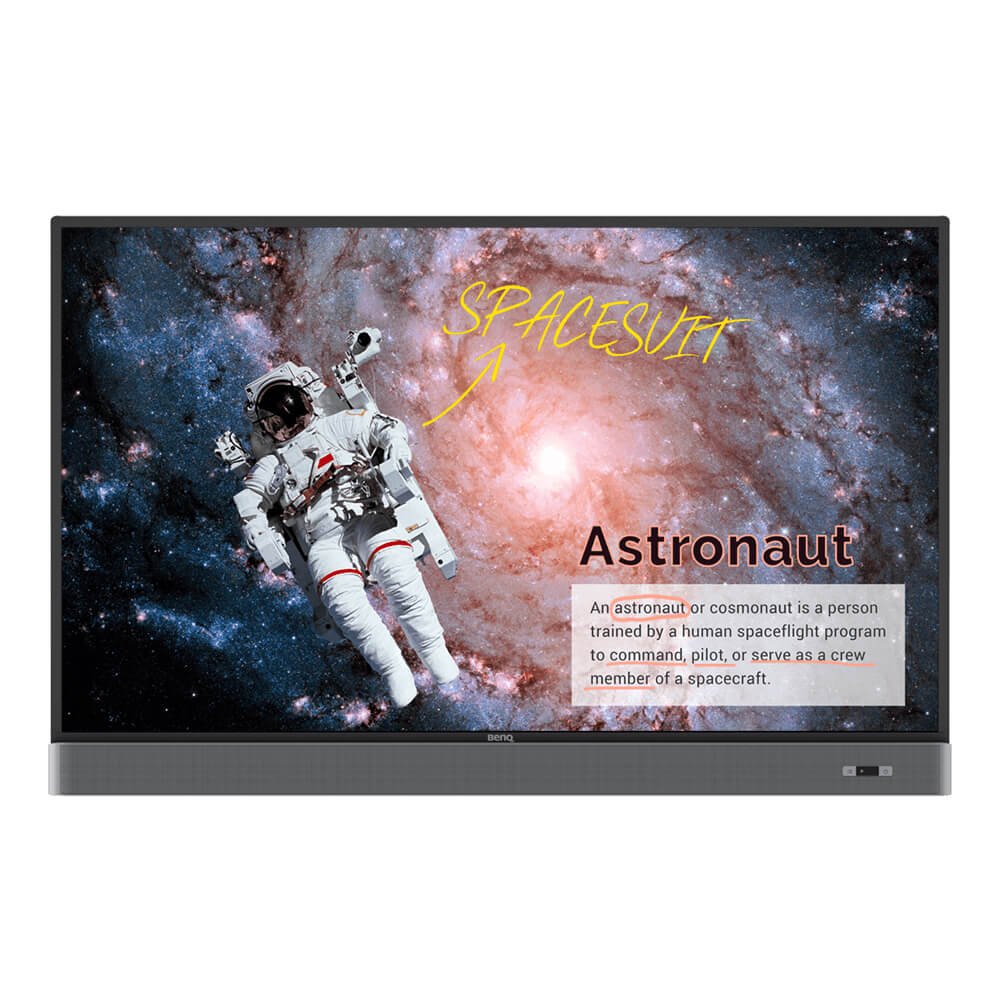 

Интерактивная панель BenQ RM5502K, 55", 3840x2160, черный (9H.F5PTC.DE4), RM5502K