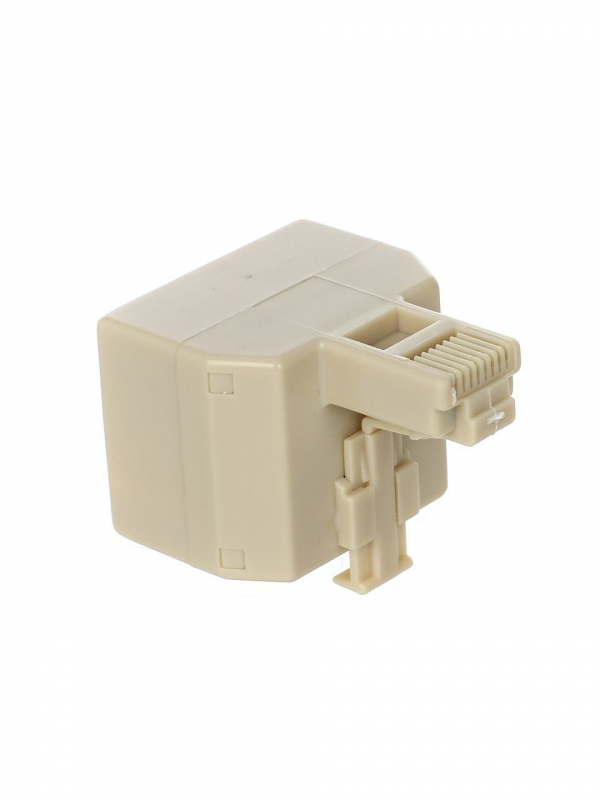 Переходник-разветвитель RJ-45 8P8C M-- 2x8P8C F UTP VCOM VTE7714 VTE7714_8P8C-PLUG2-JACK_PE 135₽