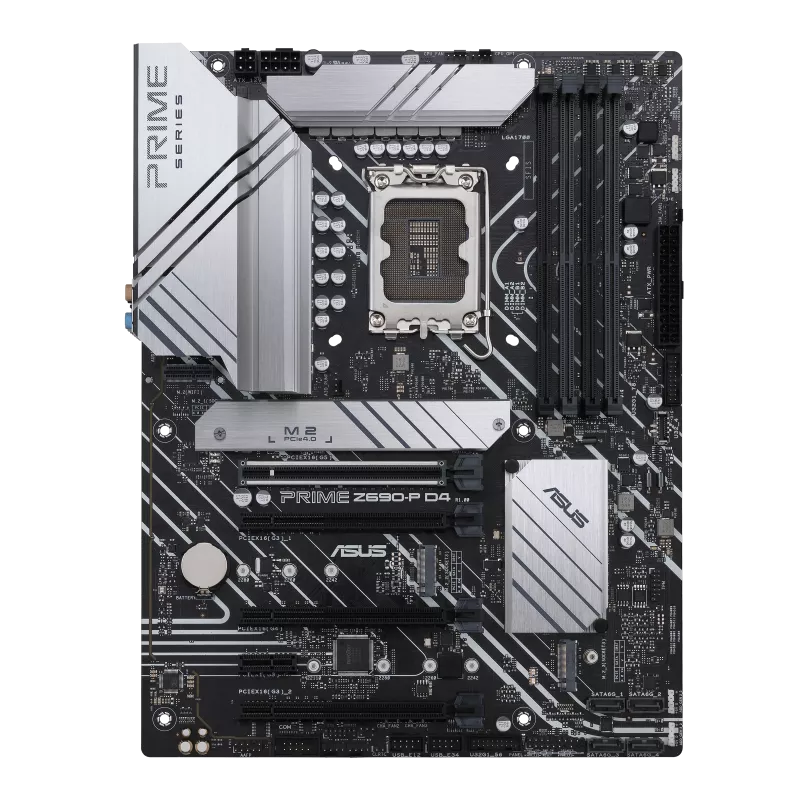 

Материнская плата ASUS PRIME Z690-P D4-CSM, Socket1700, Intel Z690, 4xDDR4, 3PCI-Ex16, 4SATA3, 7.1-ch, 2.5GLAN, 7 USB 3.2, 2 USB Type-C, HDMI, DP, ATX, Retail, PRIME Z690-P D4-CSM