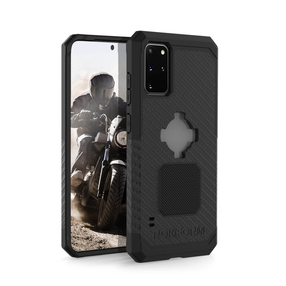 Чехол-накладка Rokform Rugged Case для смартфона Samsung Galaxy S20 Plus, поликарбонат/полиуретан, черный (306401P)