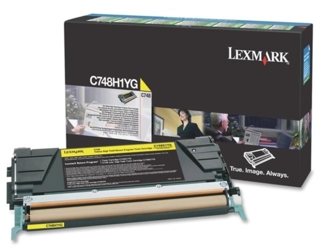 

Картридж лазерный Lexmark C748H1YG, желтый, 10000 страниц, оригинальный для Lexmark C748de, C748dte, C748e, 0