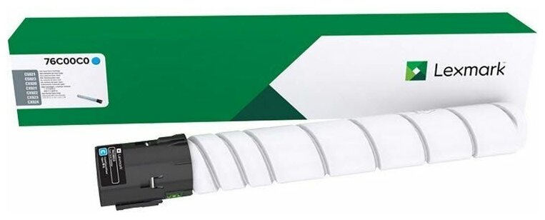 

Картридж лазерный Lexmark 76C00C0, голубой, 11500 страниц, оригинальный для Lexmark CS921de CS921, CS923de CS923, CX920de CX920, CX921de CX921, CX922de CX922, CX923dte CX923, CX924dte CX924
