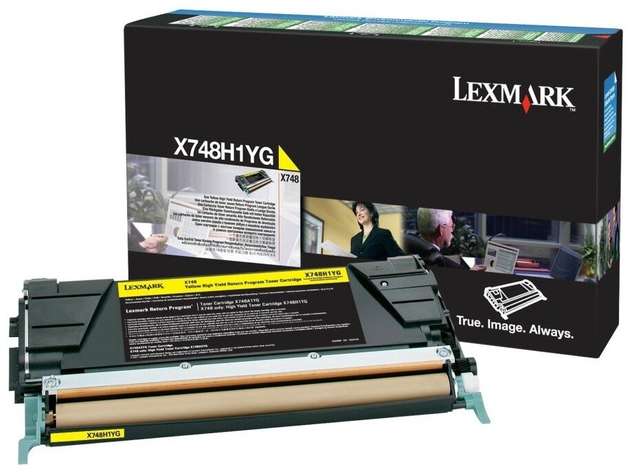 

Картридж лазерный Lexmark X748H1YG, желтый, 10000 страниц, оригинальный для Lexmark X748dte/ X748de, 0