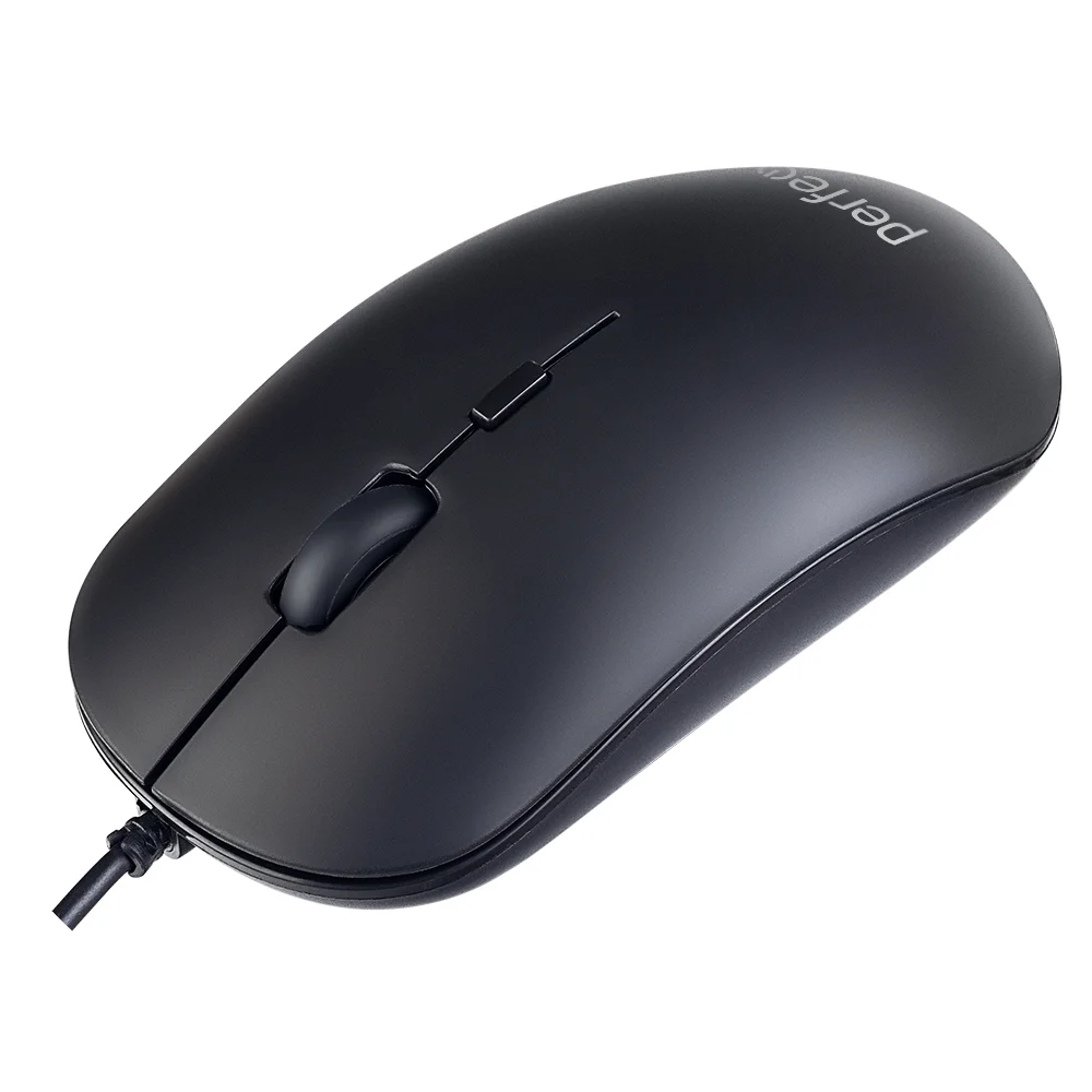 

Мышь проводная Perfeo LUMP, 1000dpi, оптическая светодиодная, USB, черный (PF_B4896), LUMP