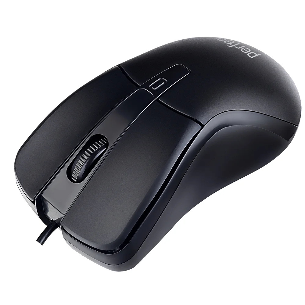 

Мышь проводная Perfeo ONE, 1000dpi, оптическая светодиодная, USB, черный (PF_B4894), ONE