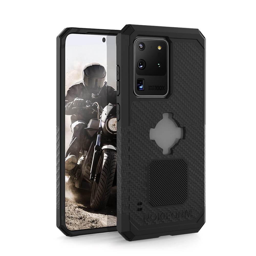 

Чехол-накладка Rokform Rugged Case для смартфона Samsung Galaxy S20 Ultra, поликарбонат/полиуретан, черный (306501P)