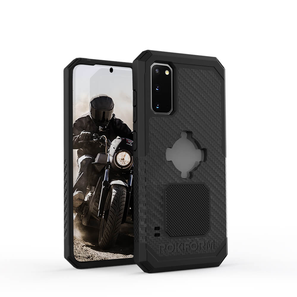 

Чехол-накладка Rokform Rugged Case для смартфона Samsung Galaxy S20, поликарбонат/полиуретан, черный (307701P)