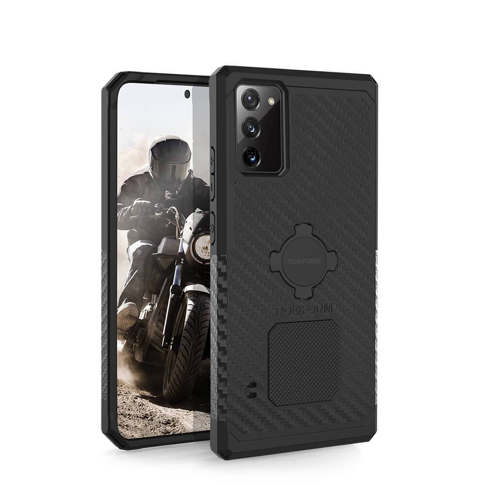 

Чехол-накладка Rokform Rugged Case для смартфона Samsung Galaxy Note 20, поликарбонат/полиуретан, черный (307501P)