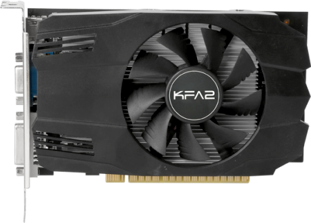 Видеокарта KFA2 NVIDIA GeForce GT 730 70NQS4HX00WK, 4Gb DDR3, 64bit, PCI-E, VGA, DVI, HDMI, Retail (70NQS4HX00WK)