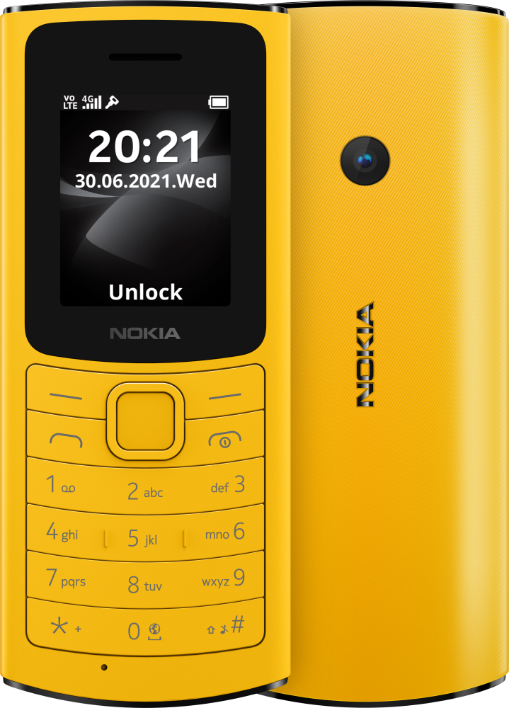 Мобильный телефон Nokia 110 4G DS (2021) желтый