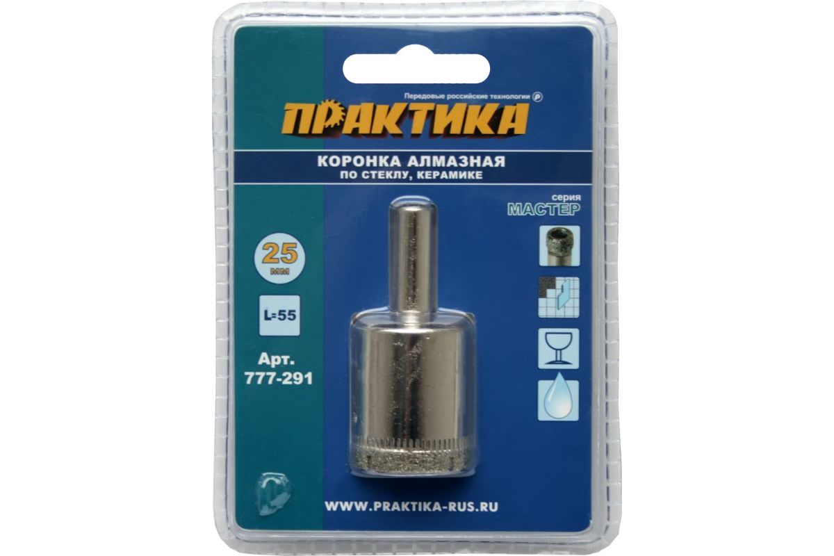 Коронка алмазная, ПРАКТИКА