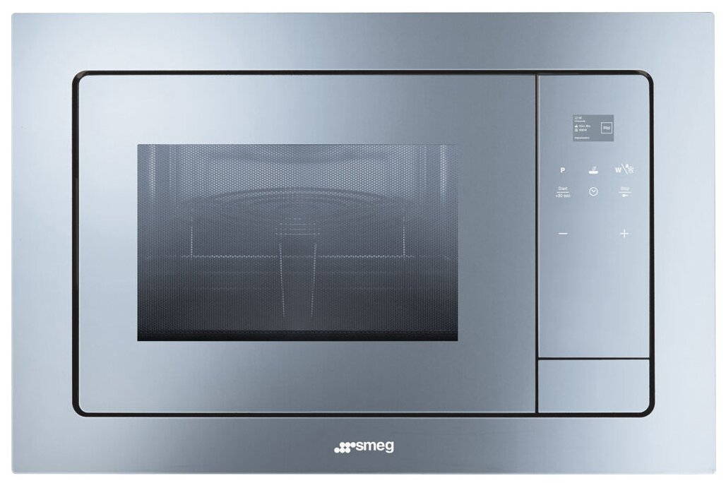 

Микроволновая печь встраиваемая SMEG FMI120S2 20 л, 850 Вт, гриль, серебристый (FMI120S2), FMI120S2