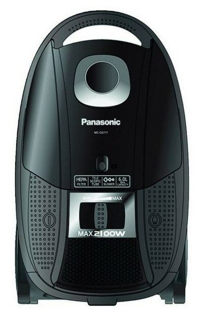 

Пылесос Panasonic MC-CG715K149 2100Вт, 6л, 5м, черный (MC-CG715K149), MC-CG715K149